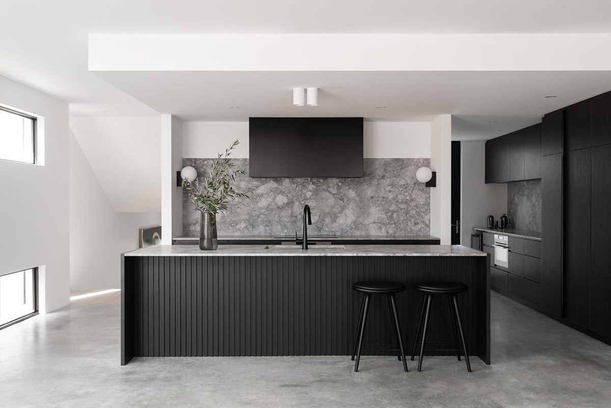KBS apartment – Nickolas Gurtler interior design. Bắt đầu có sự xuất hiện của đường cong trong thiết kế.